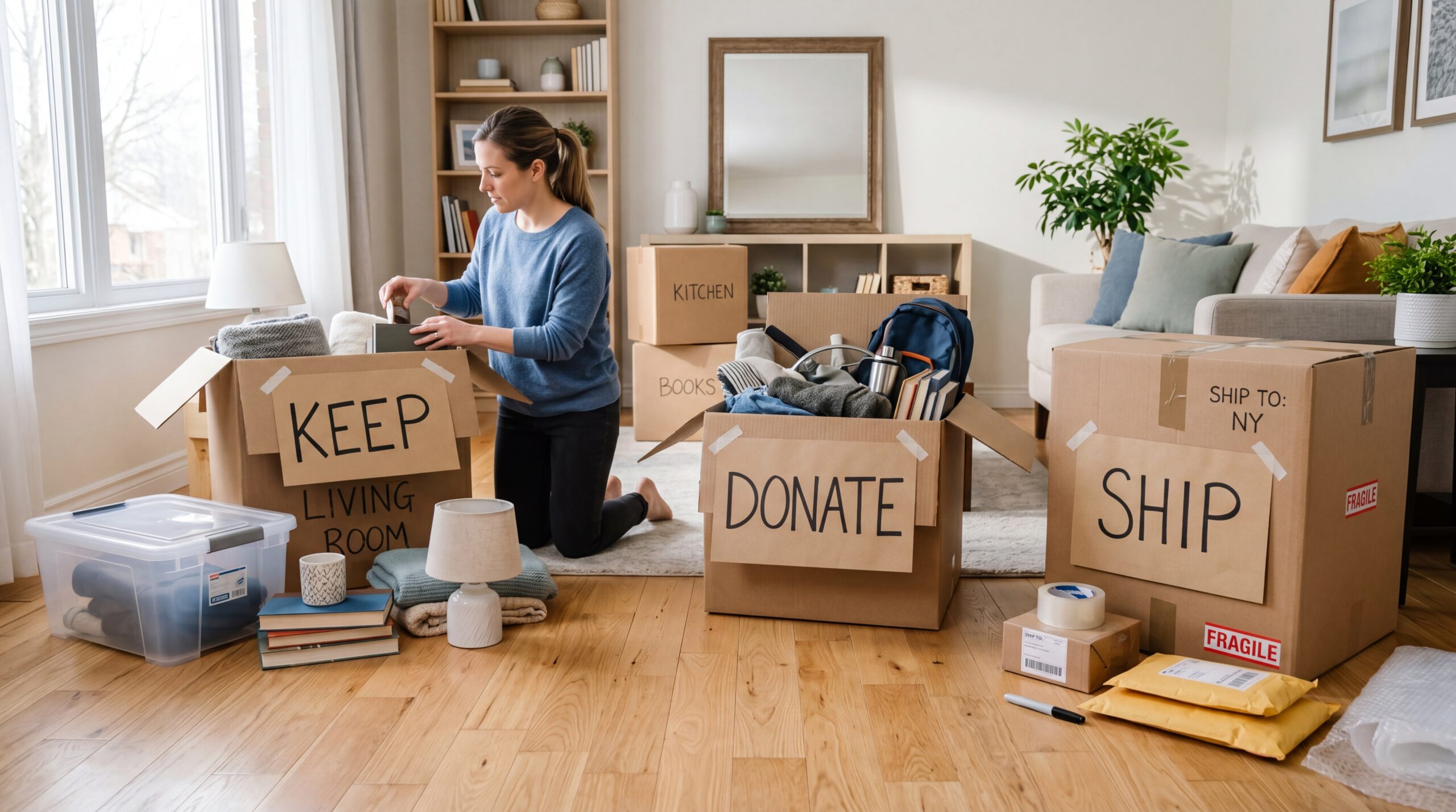 Downsizing Before an International Move: What to Keep, Ship, and Leave Behind